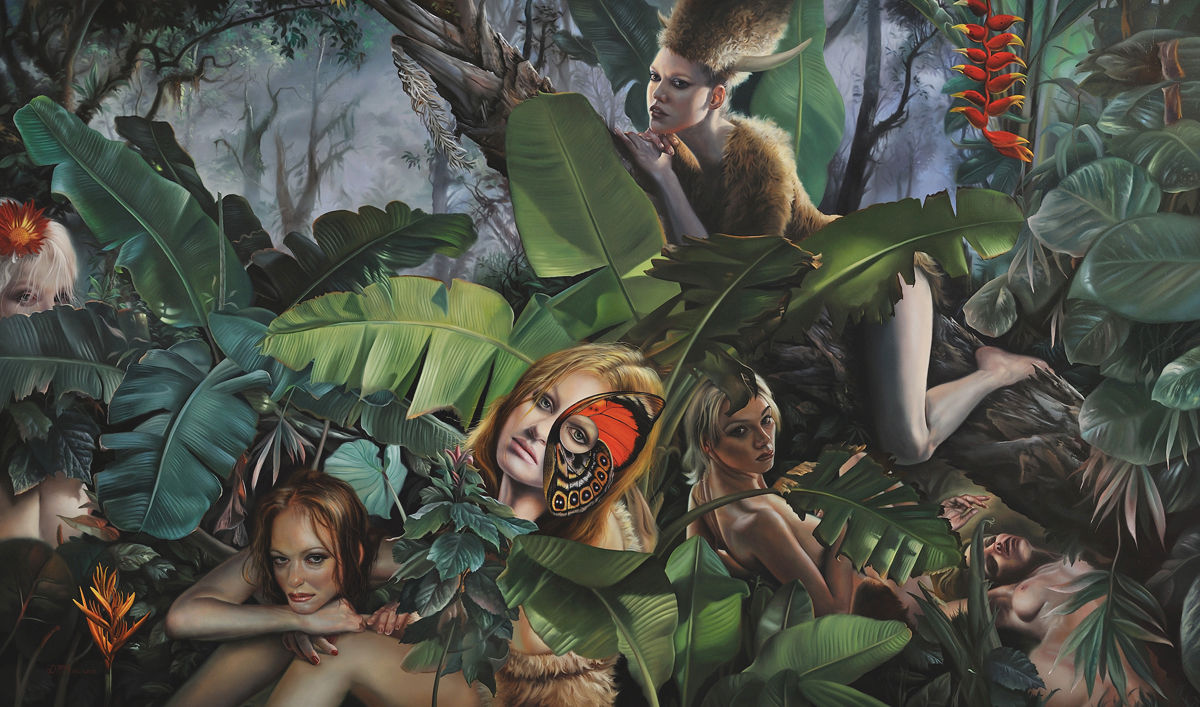 Animai Instinct, 24 x 40, oil on linen