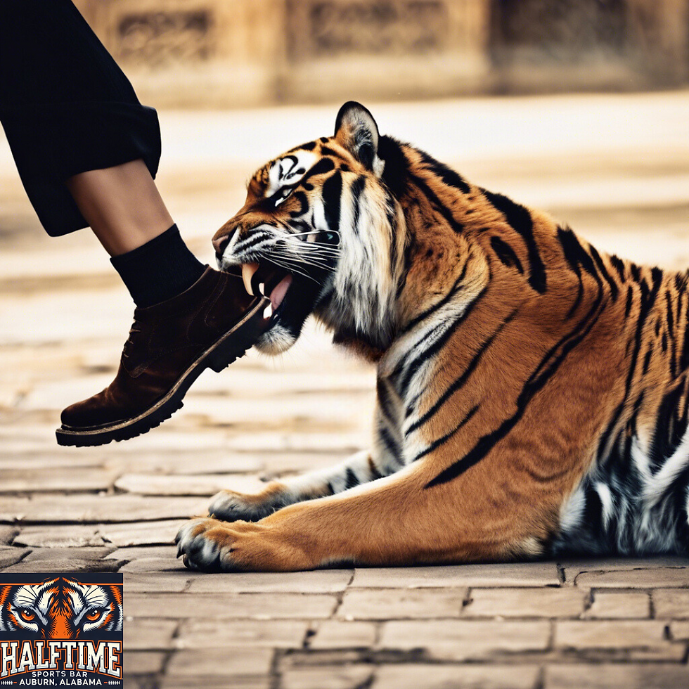 Tigers Tar Heels, Halftime Auburn