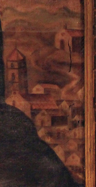 Detalle del cuadro de la sacristía