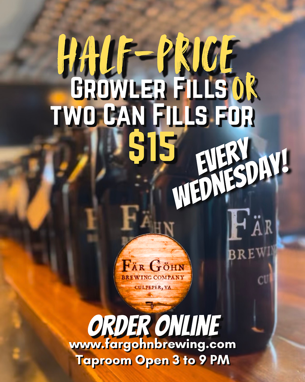 Wednesday Growler Fills