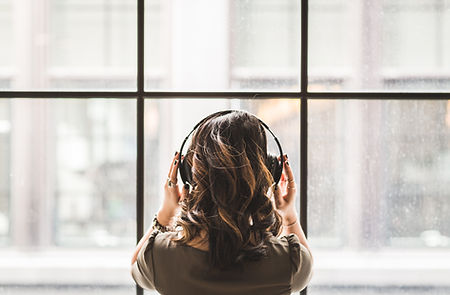 Woman with Headphones