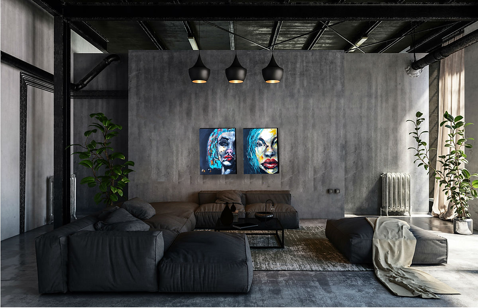 Thumbnail: I'm Tired -diptych | 50x35