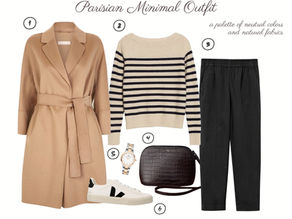 Parisian Capsule Wardrobe - Classic Minimal Parisian Outfit 