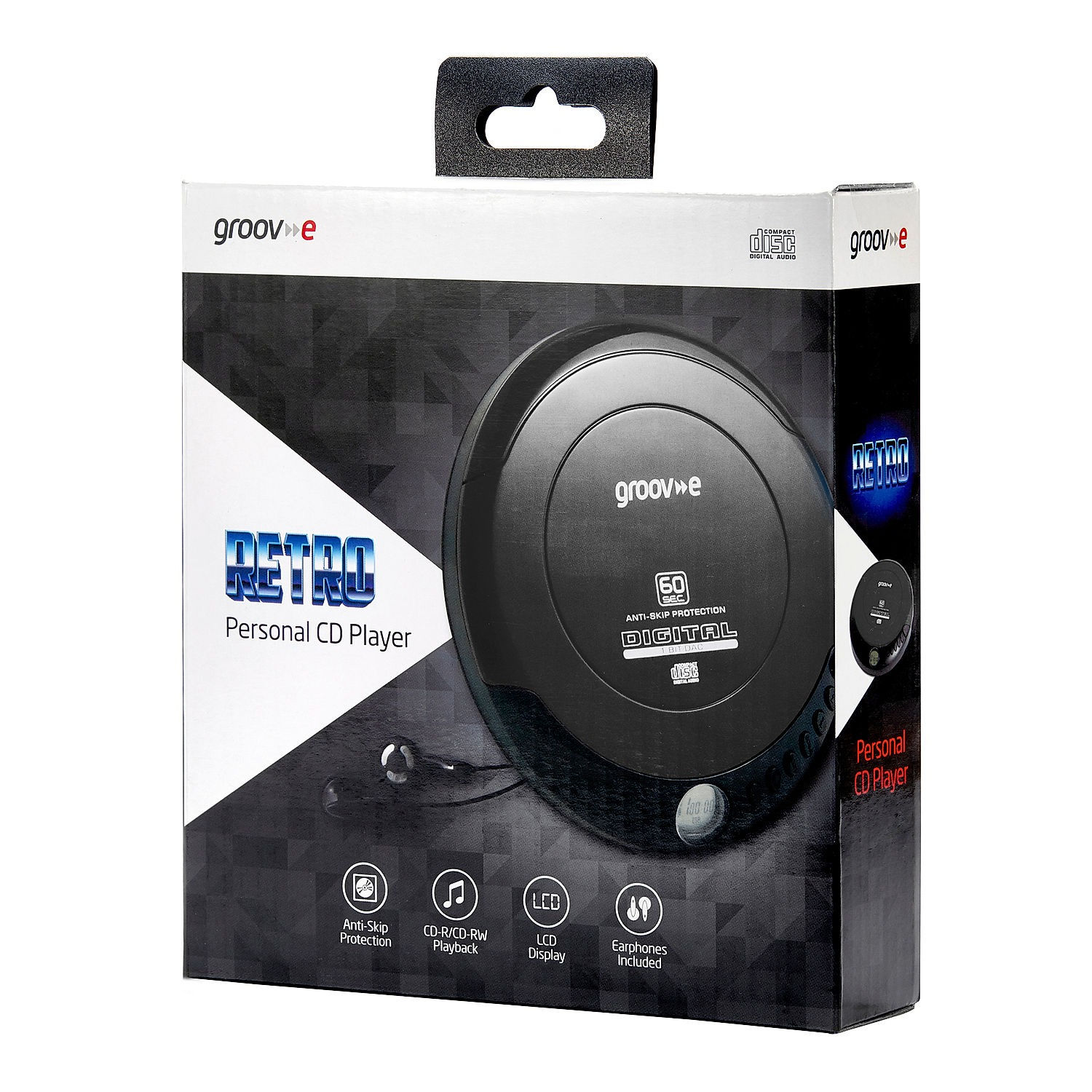 Groove-e Retro Personal CD Player