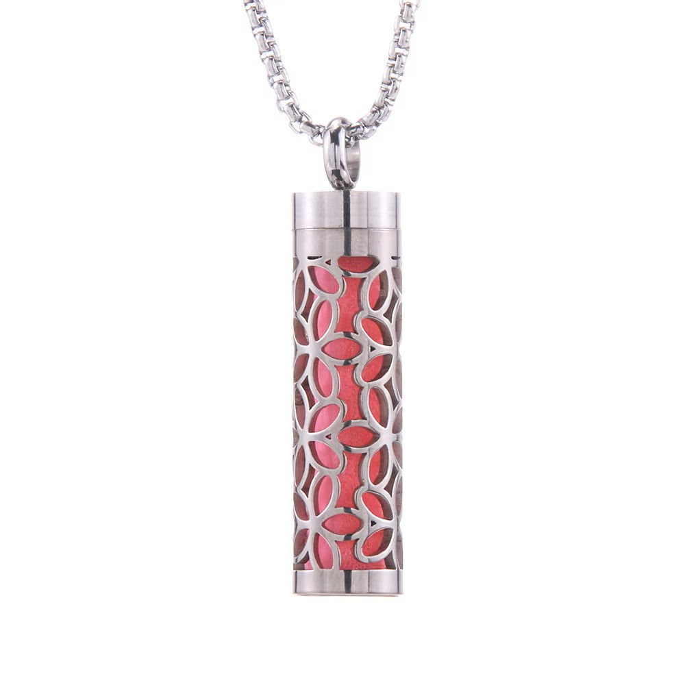 Necklace perfume diffuser pendant - flower