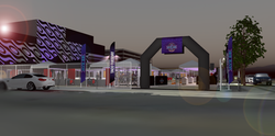 Ave 26 night market concept rendering at Traction Avenue LA