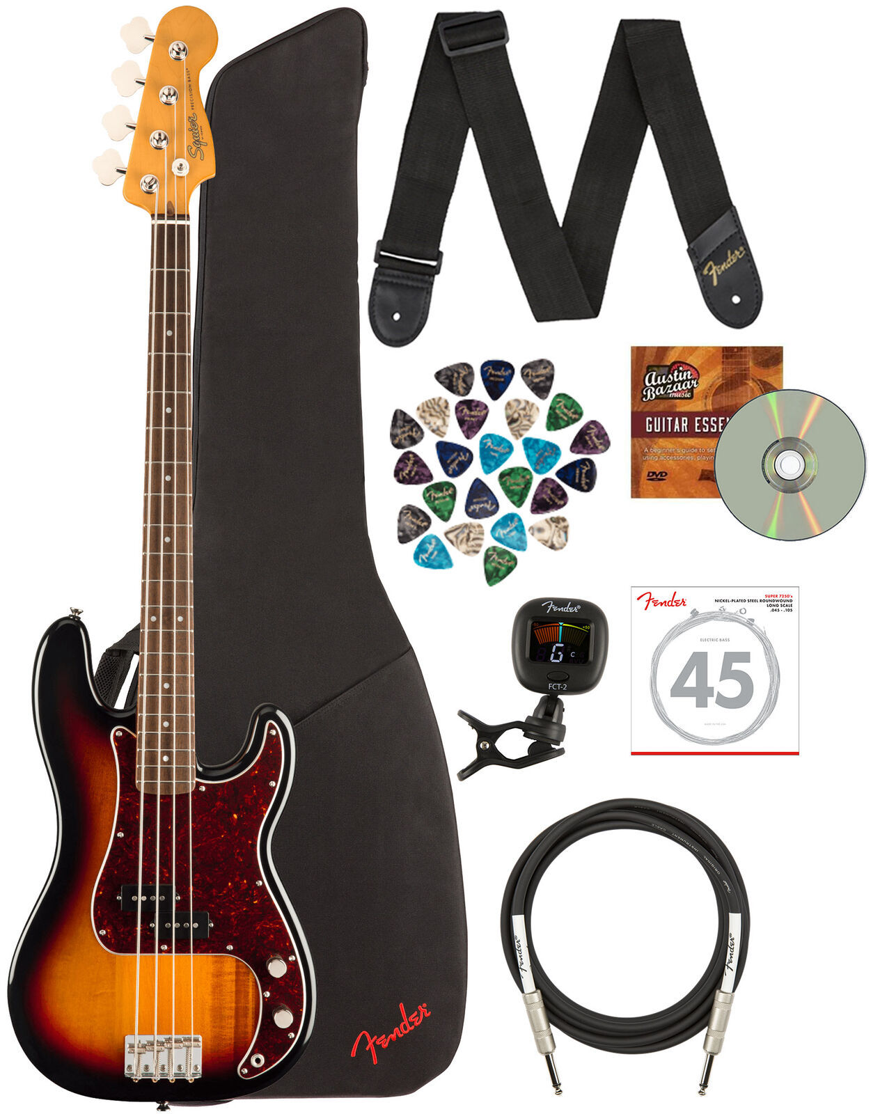 Fender Squier Precision Vibe 60's + accesorios Fender