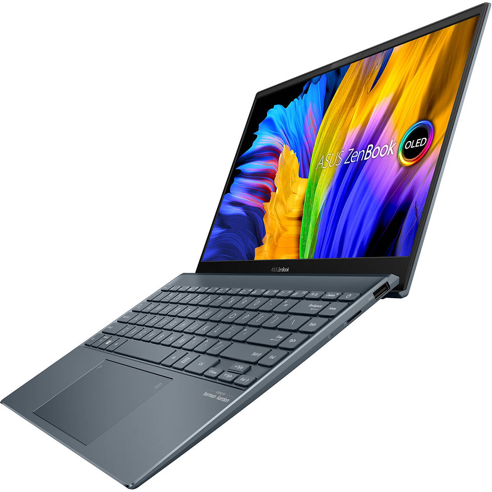 Miniatura: Asus Zenbook (OLED,14";BiErgoLift150°;AMD,R7,5700U;16Gb;1TbSSD;MX450)