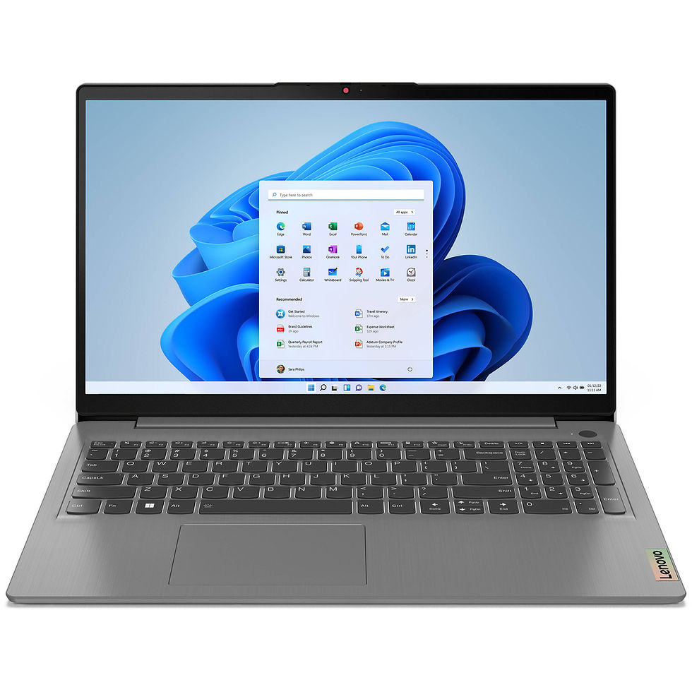 Miniatura: Lenovo Ideapad 3 (17,3";AMD,R5,5625U@4.3GHz;8Gb;512GbSSD;Win11)