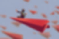 Flying Paper Airplane