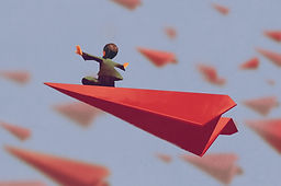Flying Paper Airplane