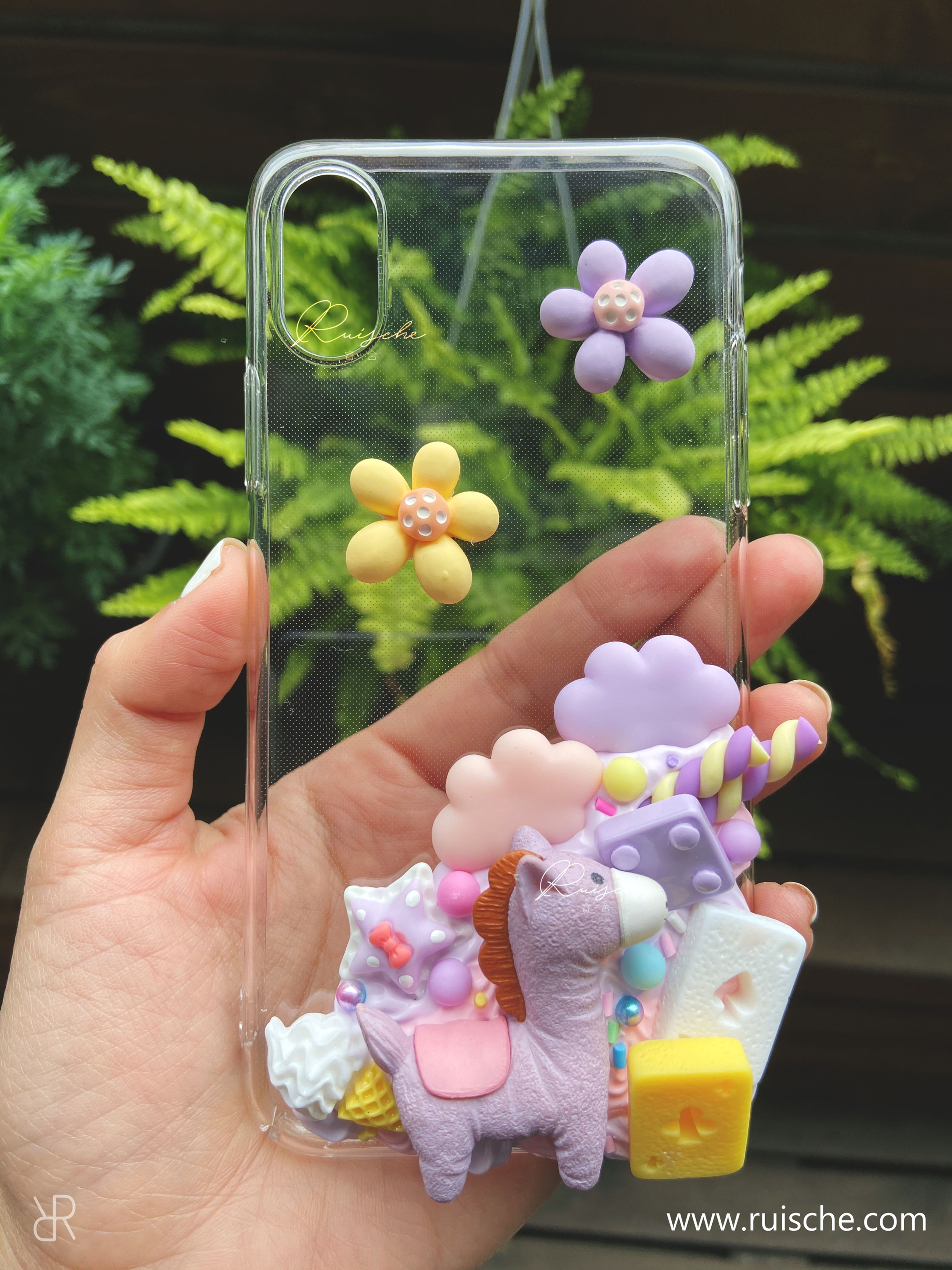DIY KIT - purple pony in the garden