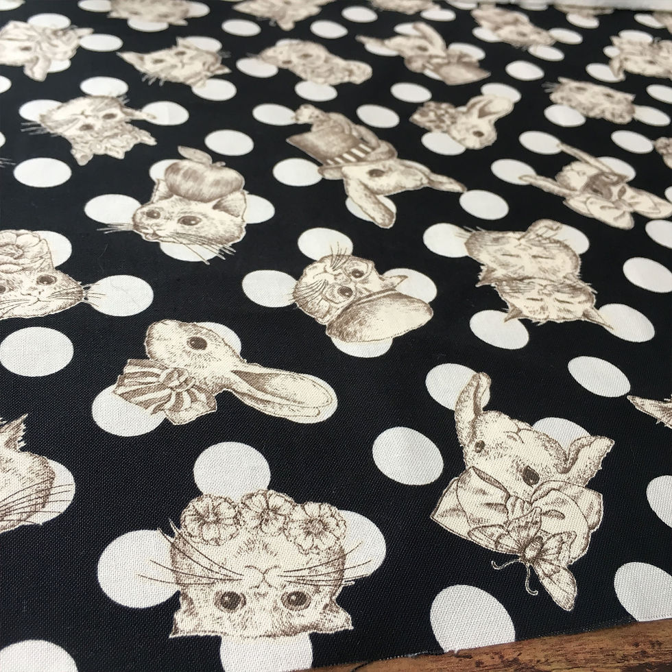 【生地】WonderDrop ブラック(In The Darkness/イン・ザ・ダークネス)