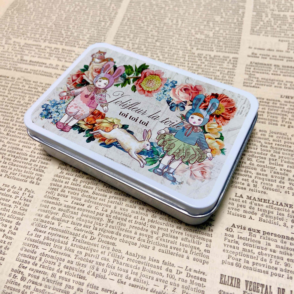 サムネイル： Bコース 新柄生地 各色50ｃｍ+缶かん（白）