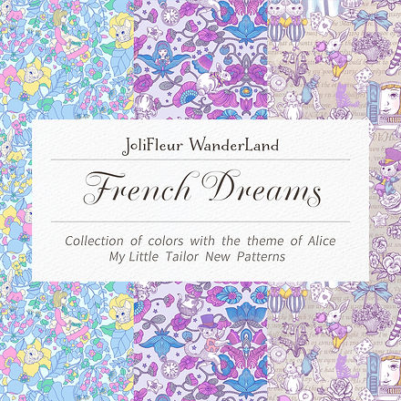 French Dreams】ピンク＆グレーの3柄 | jolifleur-handmade