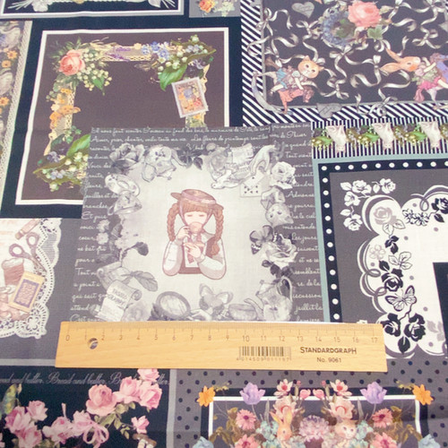 Maison de Couture】トイトイ・パッチワーク柄 Black | jolifleur-handmade