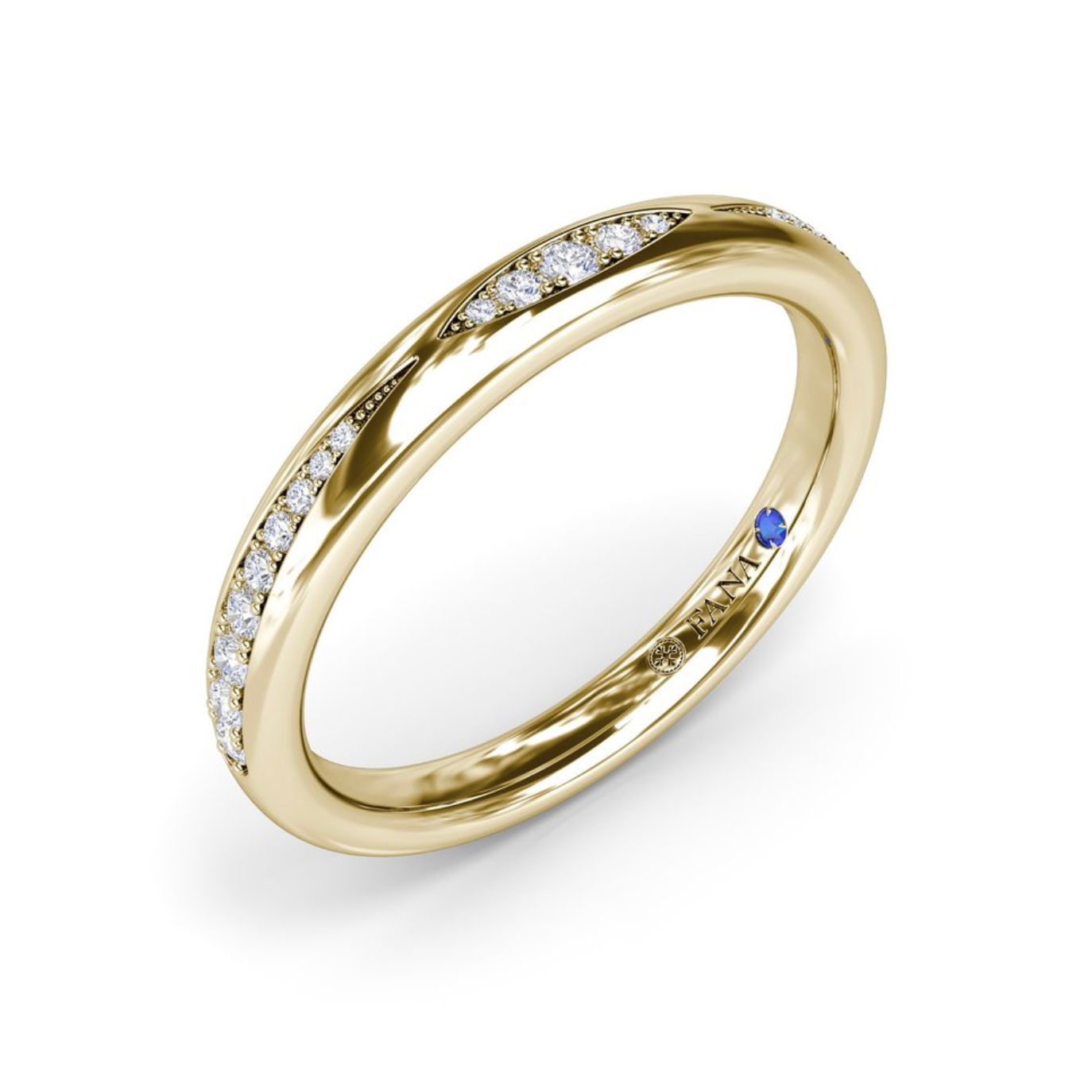 Fana Jewelry, 14KY Modern Beaded Diamond Band