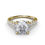 Thumbnail: Fana Jewelry, 14KY Round Diamond Engagement Ring with Graduated Shank
