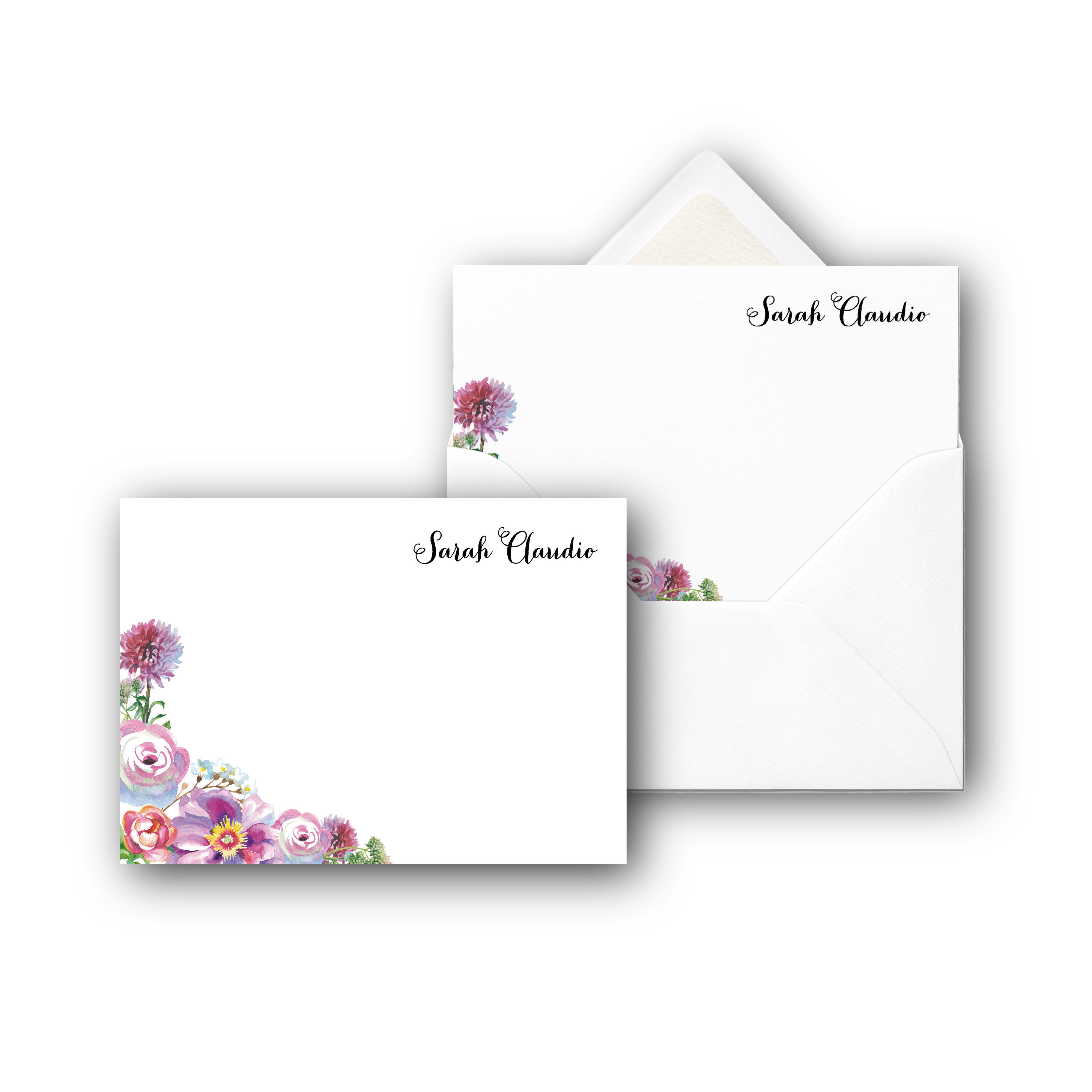 Watercolor Floral B Notecard