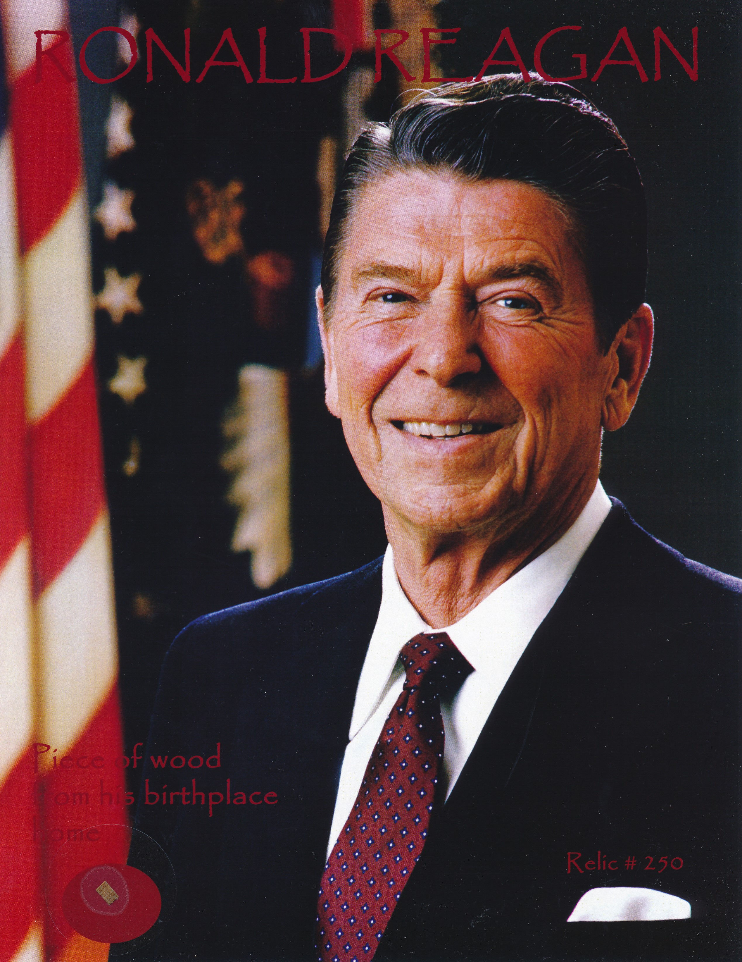 Todd Mueller Relic Card 250 - President Ronald Reagan