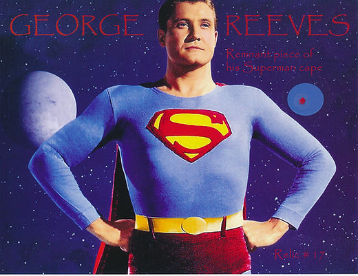 Todd Mueller Relic Card 017 - George Reeves Superman Cape | Todd Mueller Todd Mueller Relic Card 017 - George Reeves Superman Cape | Todd Mueller