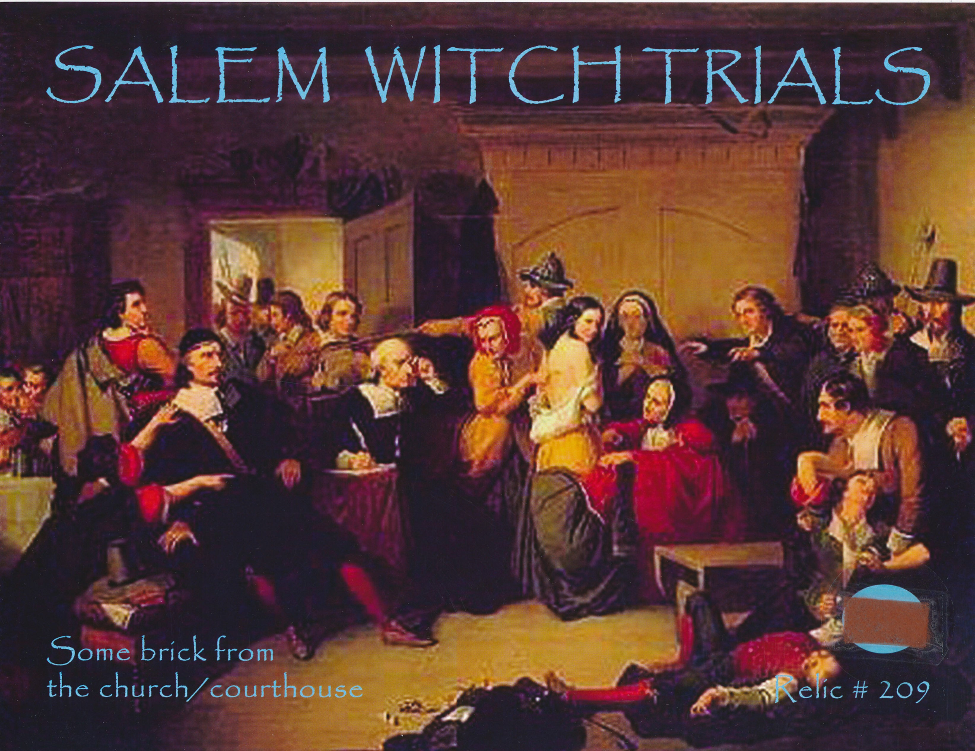 Todd Mueller Relic Card 209 - Salem Witch Trials Courthouse