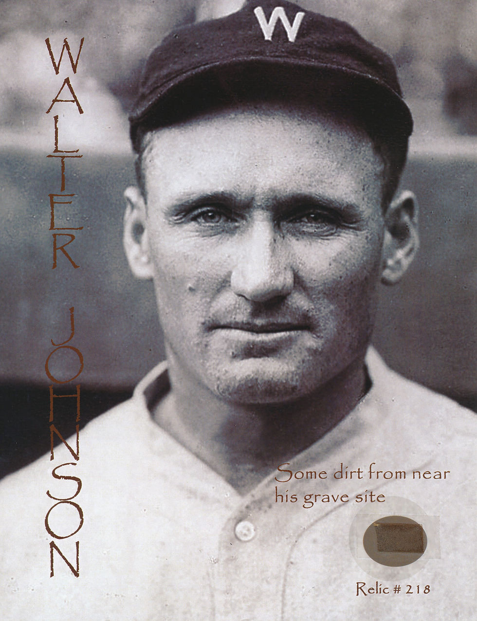 Todd Mueller Relic Card 218 - Walter Johnson Gravesite