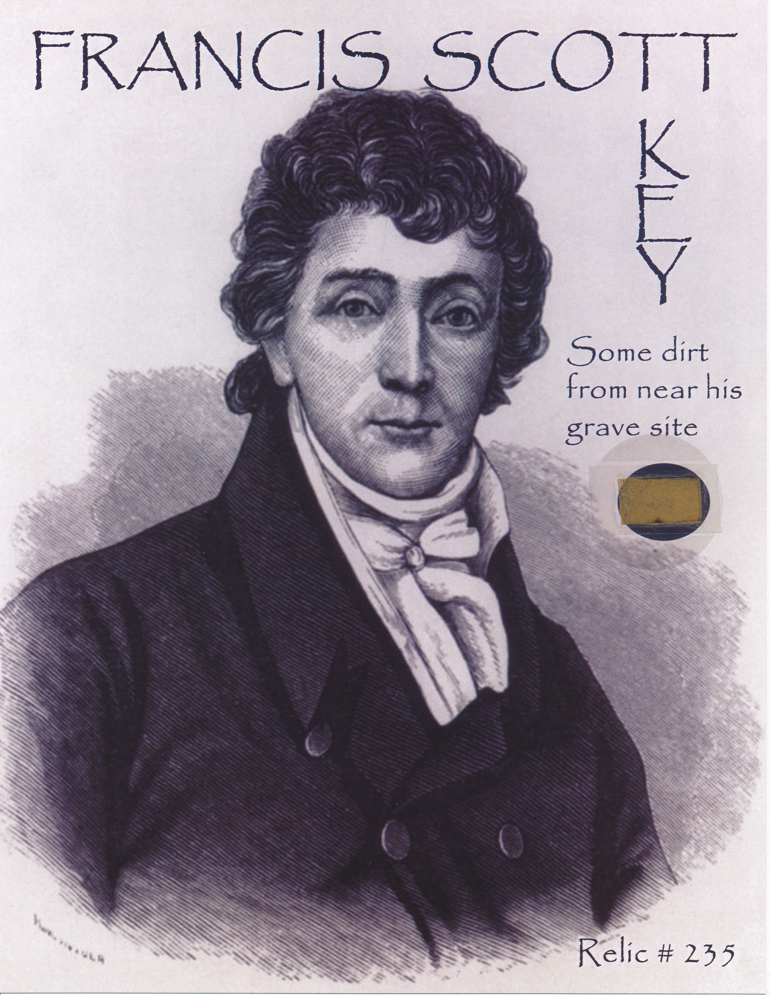 Todd Mueller Relic Card 235 - Francis Scott Key Gravesite