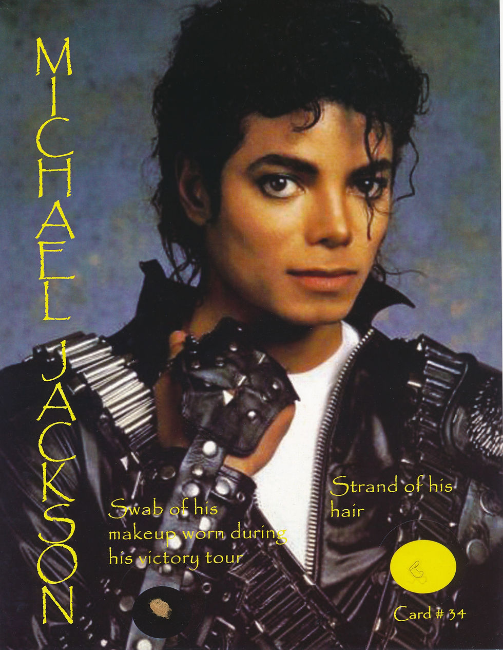 Todd Mueller Relic Card 034 - Michael Jackson Hair and Makeup
