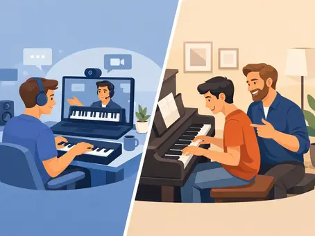 Online vs In Person Piano Lessons