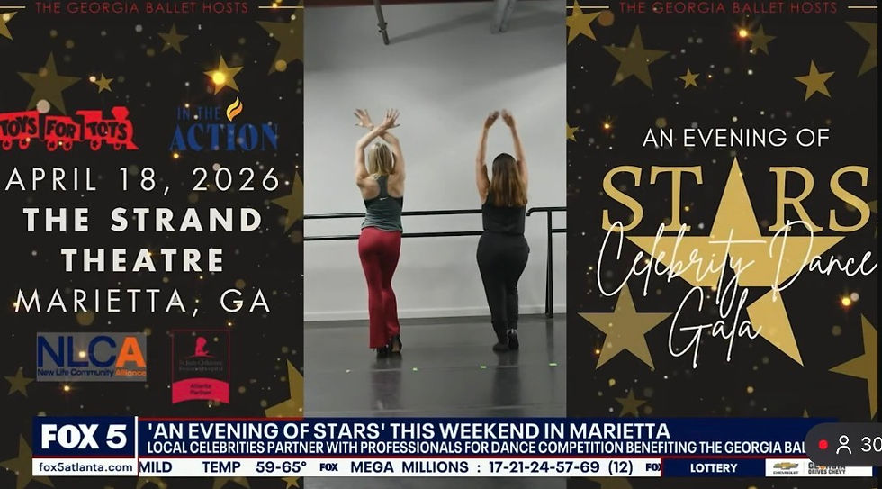 Featured on Fox 5 for An Evening of Stars