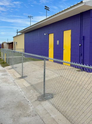 chainlink fence at school ball park