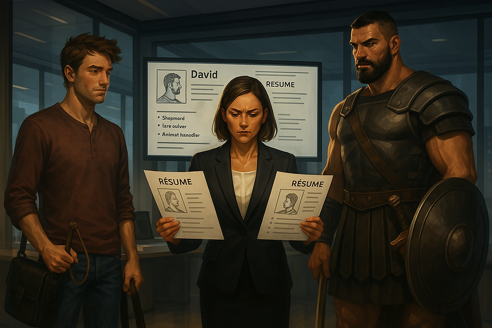 Title: HR Lessons from David and Goliath — 1 Samuel 17:32–49