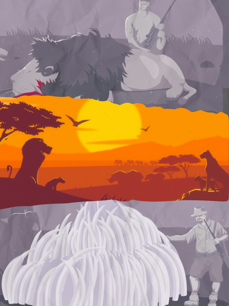 Poster with lion