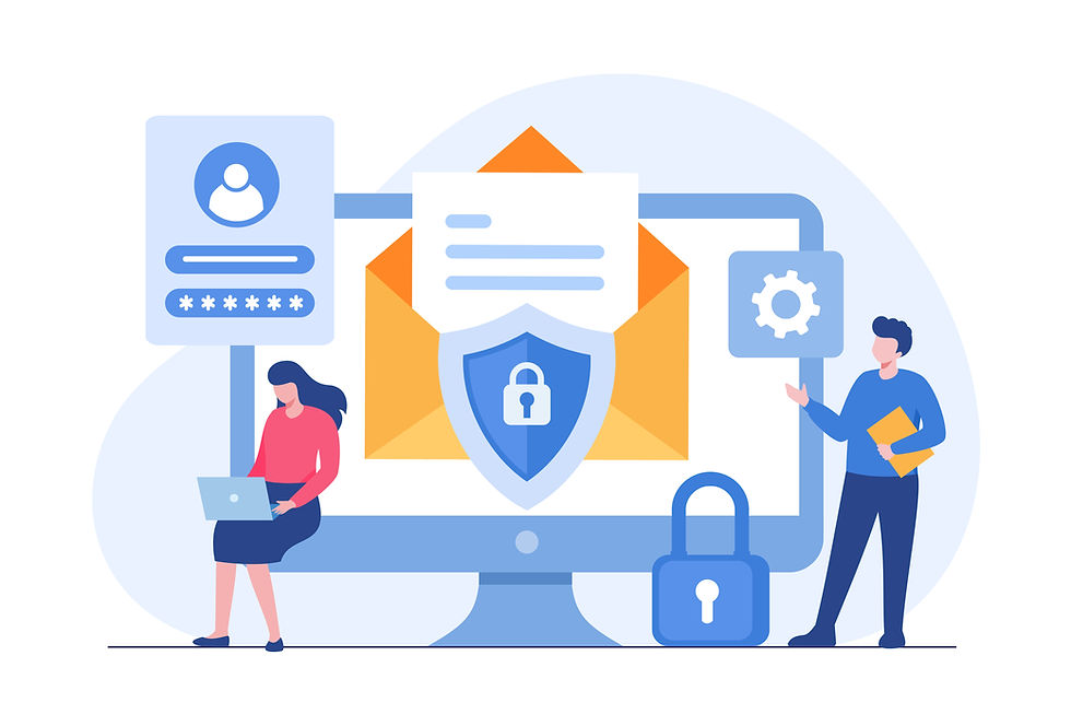 Cyber Security Infographic. Guide for Small Businesses