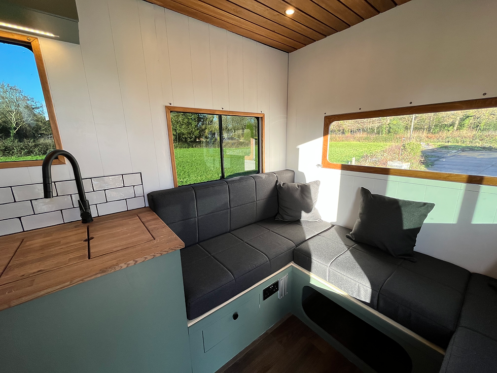Luton van conversion rear wall