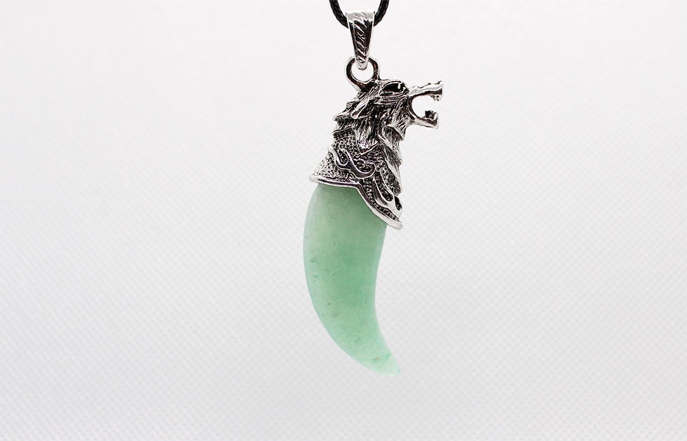 Thumbnail: Silver Wolf Fang Pendant