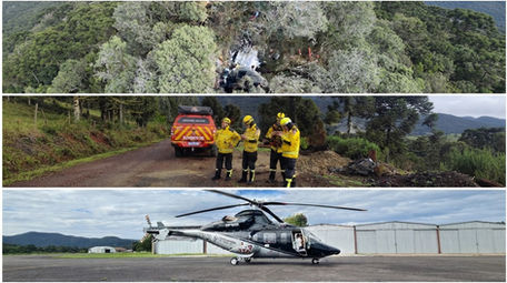 Destroços de aeronave desaparecida são localizados na Serra Catarinense com cinco vítimas