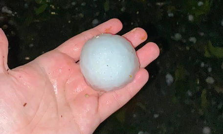 Granizo atinge região rural na zona sul de Joinville; Defesa Civil presta apoio a moradores