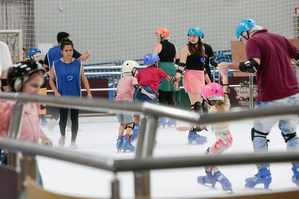 Novos agendamentos para a pista de patinação do Natal de Joinville abrem nesta segunda-feira