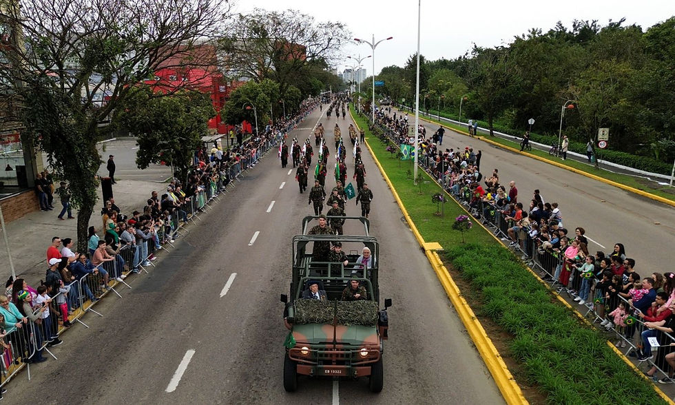 Desfile Cívico-Militar de Independência do Brasil deve reunir cerca de 3 mil participantes em Joinville