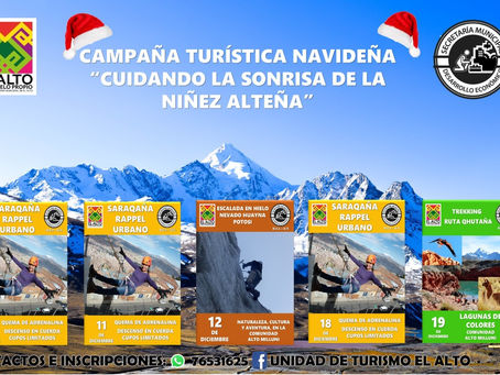 CAMPAÑA TURÍSTICA DE EL ALTO,SIN PRETEXTOS PARA SALIR DE VIAJE.