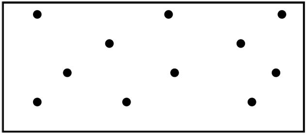 Soil test suggested pattern for square, rectangular field, or garden.