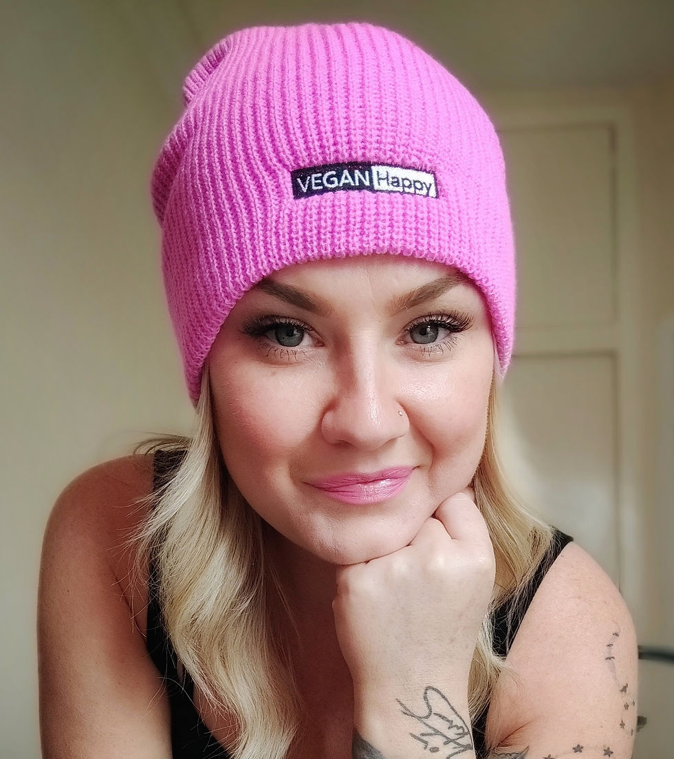 Thumbnail: Vegan Beanie - Lightweight Slouchy Core Softex Beanie in ribbon pink from Vegan Happy Clothing