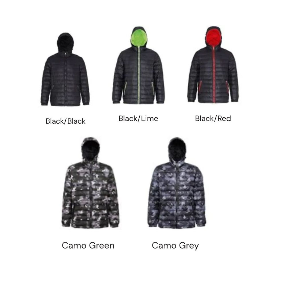 Thumbnail: Vegan Men's Lightweight 2786 Puffer colour card from Vegan Happy Clothing