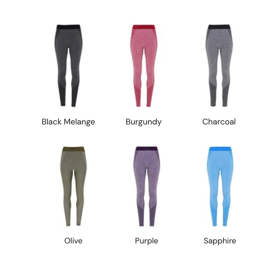Thumbnail: Vegan Gym Leggings - Women's TriDri Sports Wear Gym Leggings