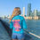 Thumbnail: Vegan Unisex 'All You Need Is Love' Changer Sweatshirt, rear view as modelled by Antonia Whillans in London