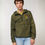 Thumbnail: Creative Chaos Co Unisex Recycled Speeder Jacket in khaki lightweight jacket