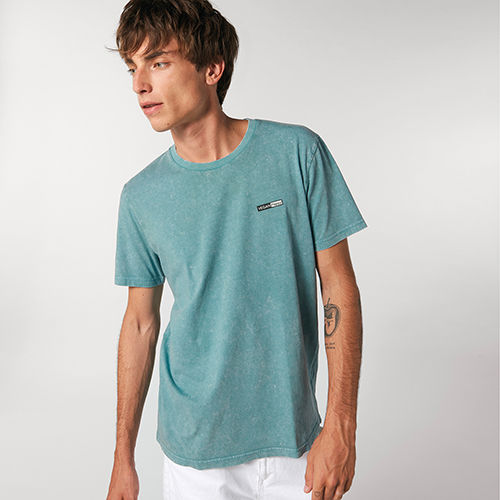 Vegan Creator Unisex Vintage T-Shirt in 12 colours with subtle vegan logo from Vegan Happy Clothing
