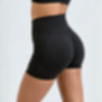 Vegan Women's TriDri® Recycled Scrunch Shorts showing the reverse from Vegan Happy Clothing